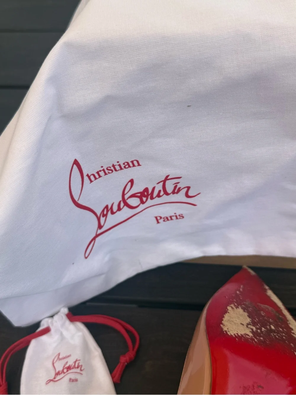 Christian Louboutin Iriza 85 Blush Nude Patent Pumps – Size 37.5